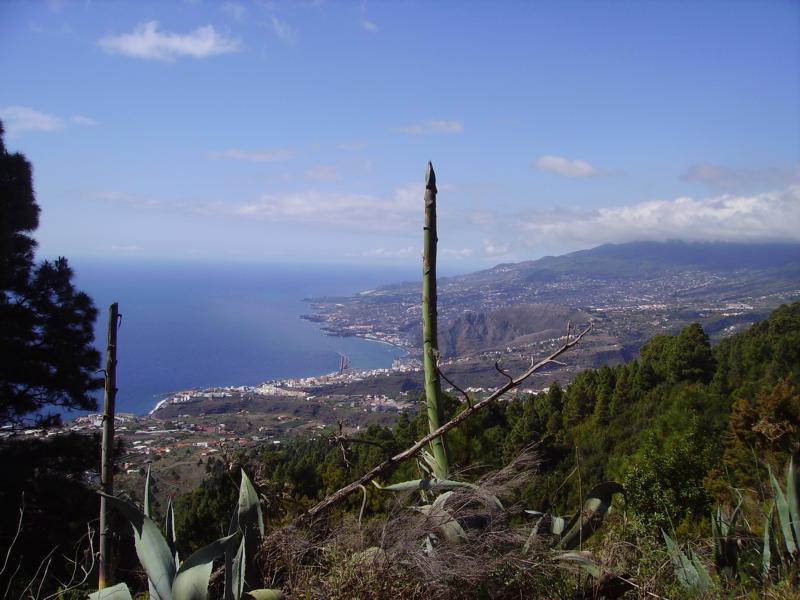 La-Palma-Wandern-Aussicht auf-Santa-Cruz-de-la-Palma
