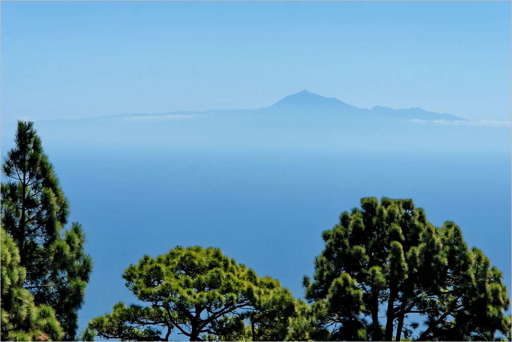 La Palma-Wanderungen-Aussicht nach Teneriffa